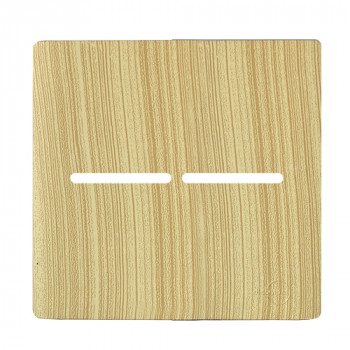 Placa 4x4 2 Interruptor - Novara Especiais Maple